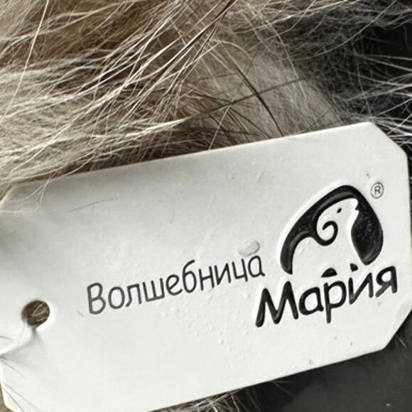 Volshebnitsa Maria FoxFur Headband Silver Winter Ear Warmer Whimsigoth Old Money main image 7
